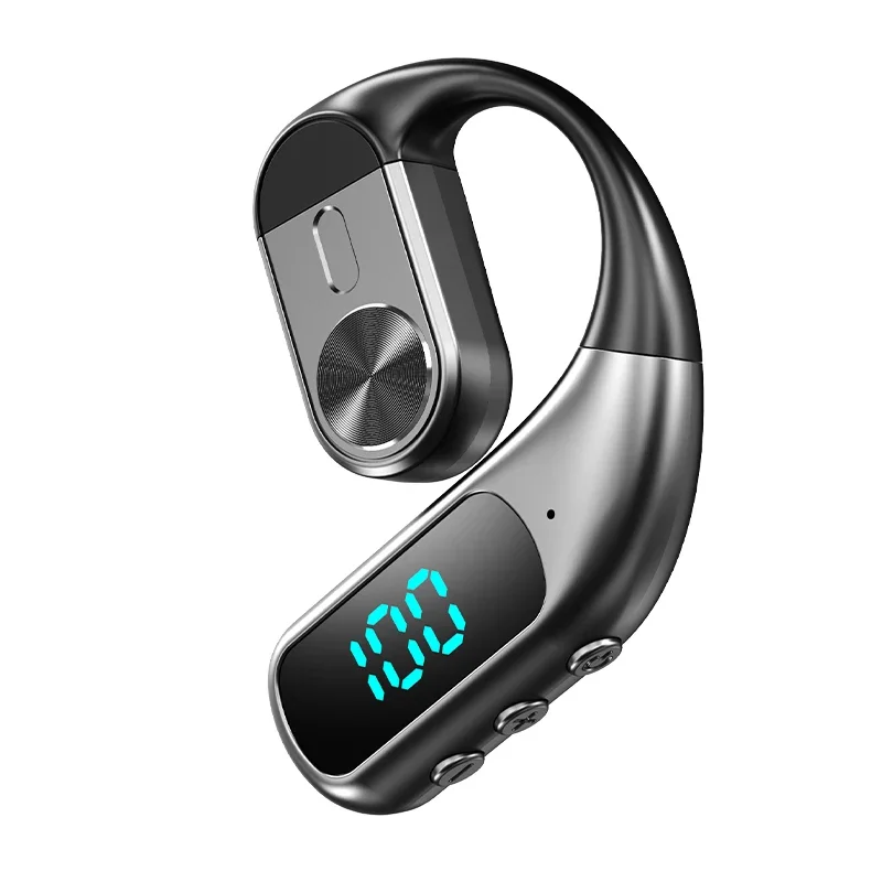 Bone Conduction Running Headphones - Headphone Bluetooth Nirkabel Dengan Mikrofon, Earphone