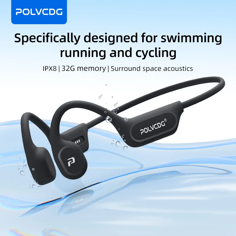 POLVCDG X9 Earphone Konduksi T - Bone Conduction Running Headphones ulasan dan harga