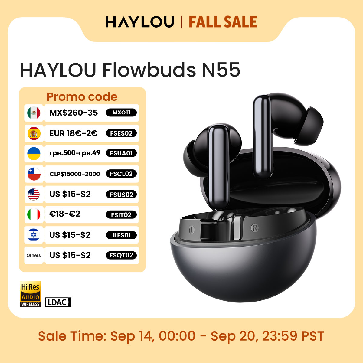 HAYLOU Flowbuds N55 Earbud Nir - Type C Wired Earphones With Mic ulasan dan harga