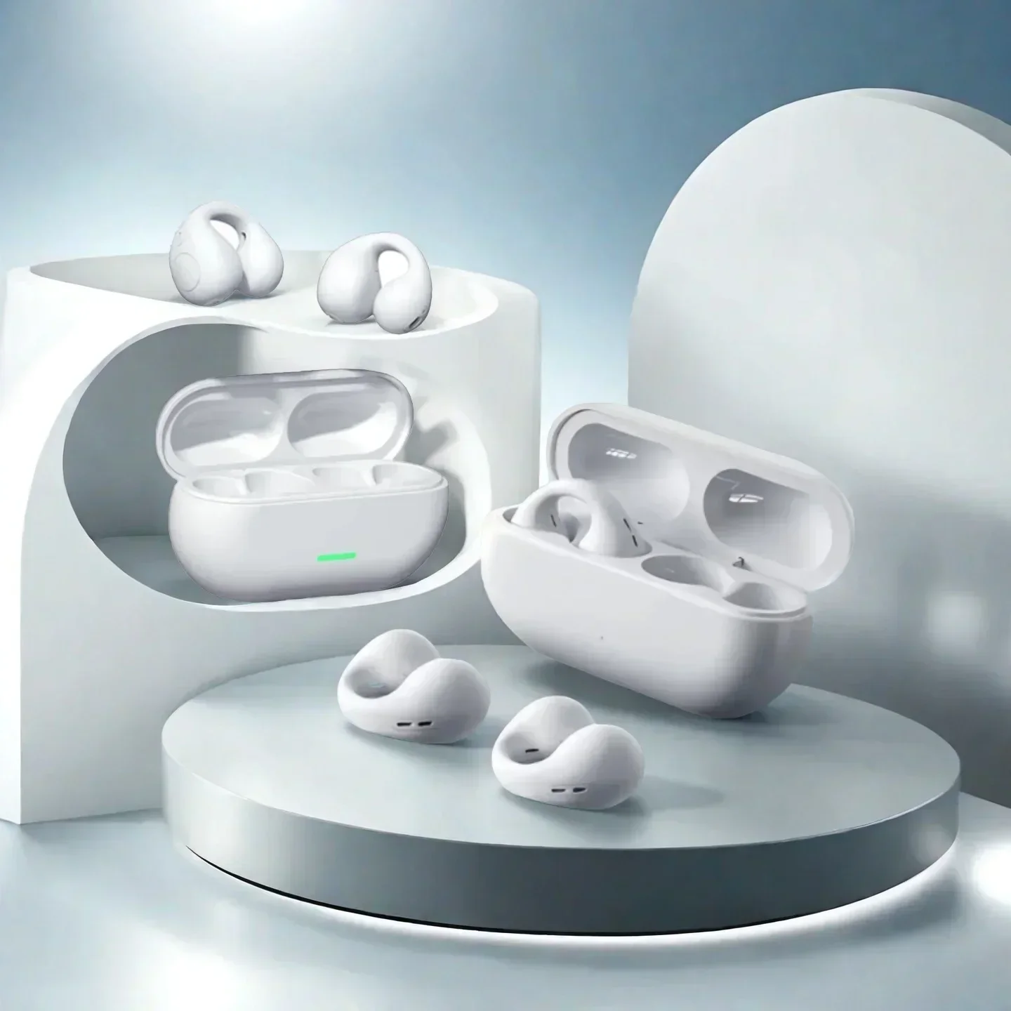 Headset Bluetooth T75 5.3 Nirk - Open Ear Air Conduction Headphones ulasan dan harga