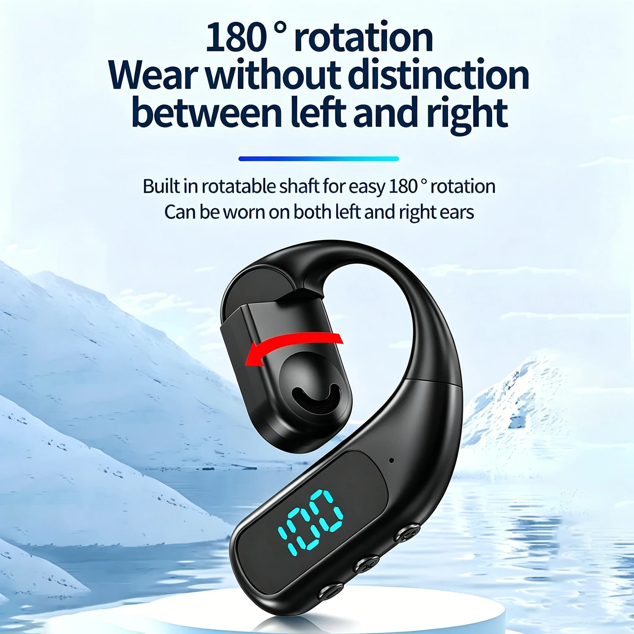 Headphone Bluetooth Nirkabel D - Bone Conduction Running Headphones ulasan dan harga