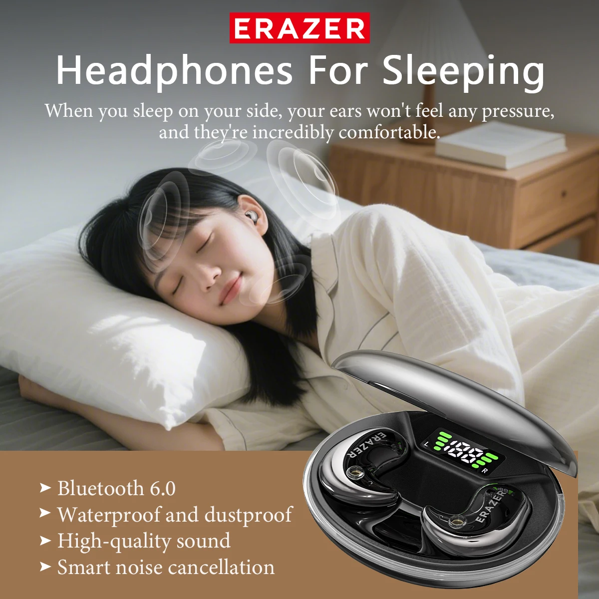 EARZER XF58 Headphone Bluetoot - Sleep Mask Headphones Bluetooth ulasan dan harga