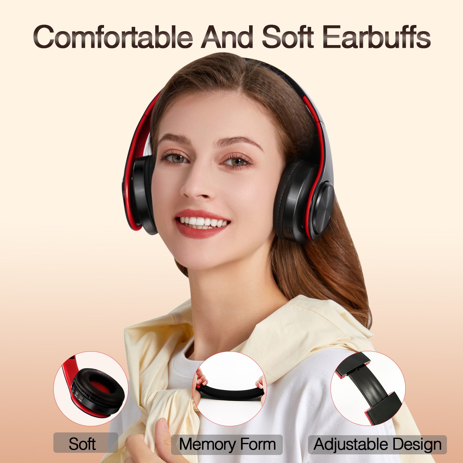 CATASSU Earphone Headphone Blu - Anc Wireless Over Ear Headphones ulasan dan harga