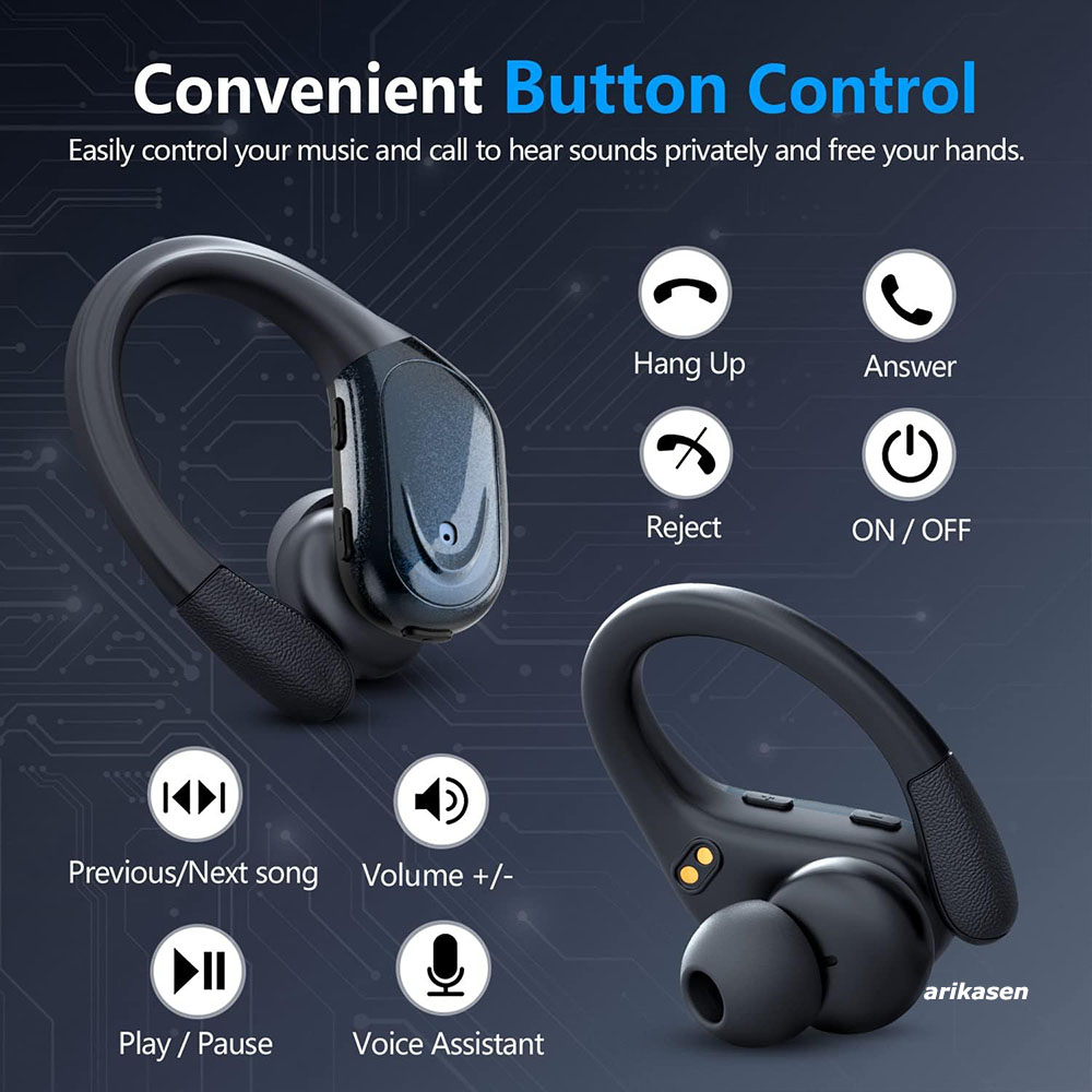 Earbud olahraga Bluetooth 5.3  - Bone Conduction Running Headphones ulasan dan harga