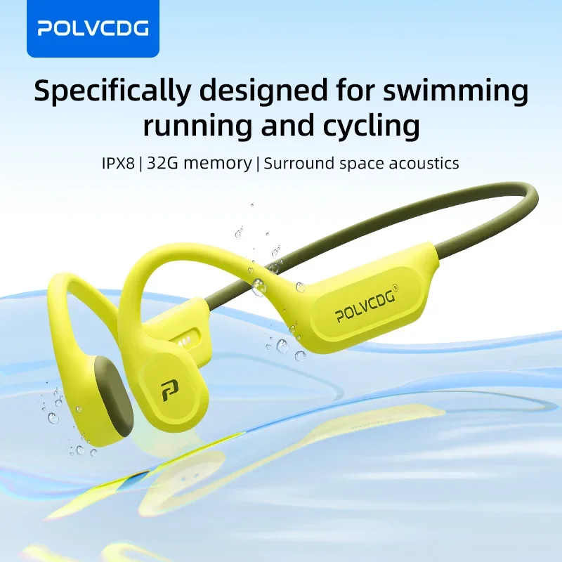 POLVCDG X9 Earphone Konduksi T - Bone Conduction Running Headphones ulasan dan harga