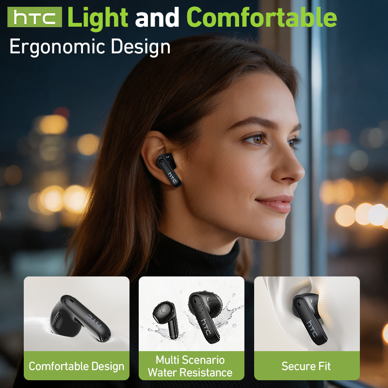 Earbud Gaming Nirkabel hTC Lay - Headphones ulasan dan harga